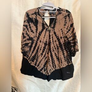 Harley-Davidson Black and Brown Zip-Up